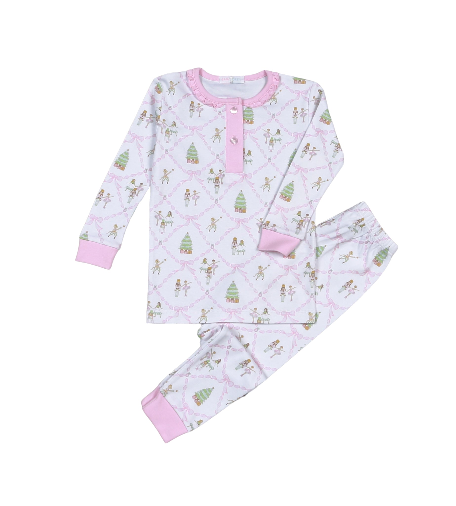 Nutcrackers Pima Two Piece Loungewear (Big Kid)