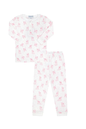 Pink Puppy Love Print Pajamas (Infant)