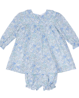 Betsy Bloomer Set - Lt Blue Floral (Baby)