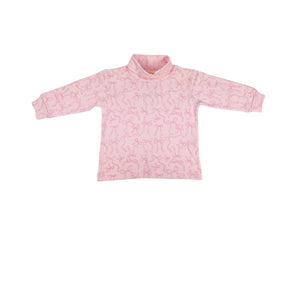 Lt Pink w/ Bows Turtleneck (Kid)