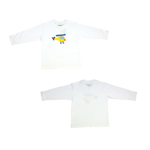 White Helicopter LS Shirt (Kid)