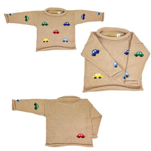 Sand Cars Roll Neck Sweater (Kid)