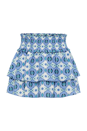 Scottie Skirt-Pink Lemonade/Lapis/Aqua Clover