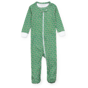 Parker Candy Cane Lane Zip Pajama (Toddler)