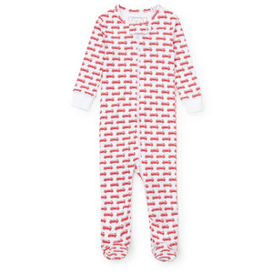 Parker Fire Truck Red Zipper Pajama (Infant)