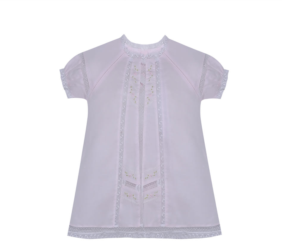 Pink Amelia Dress w/ Pink Embroidery