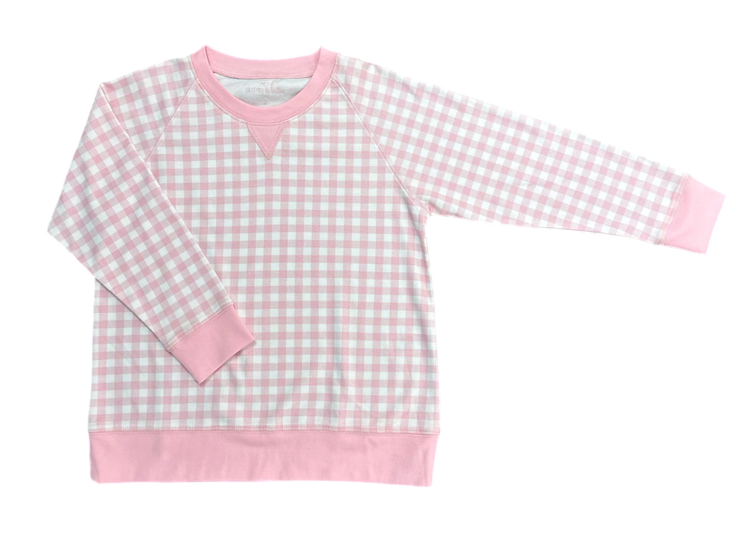 Pink Gingham Sidney Sweatshirt