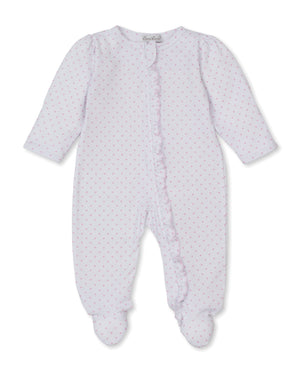 Pink Teddy Bear Love Footie w Zipper