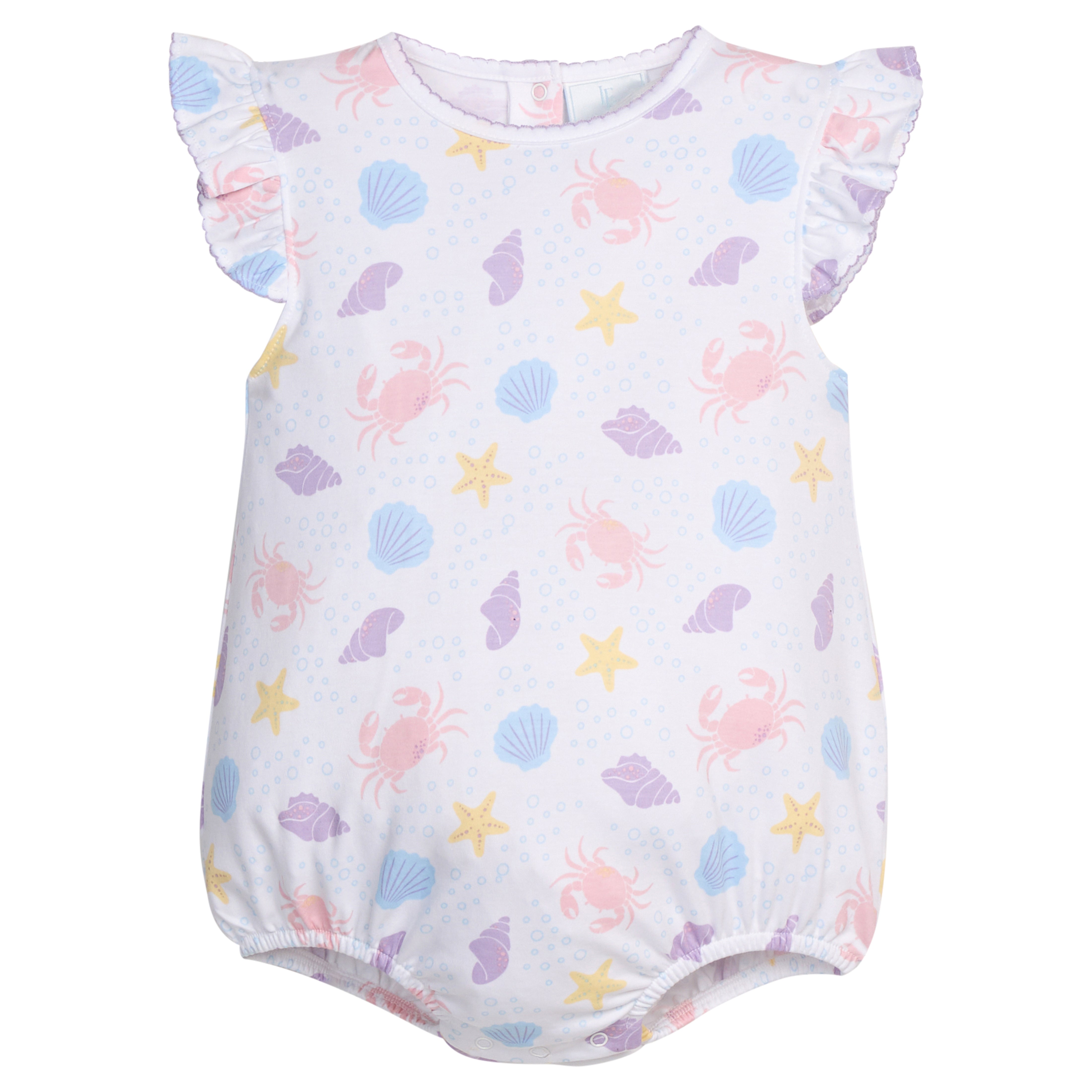 Sea Shells Printed Angel Sleeve Bubble