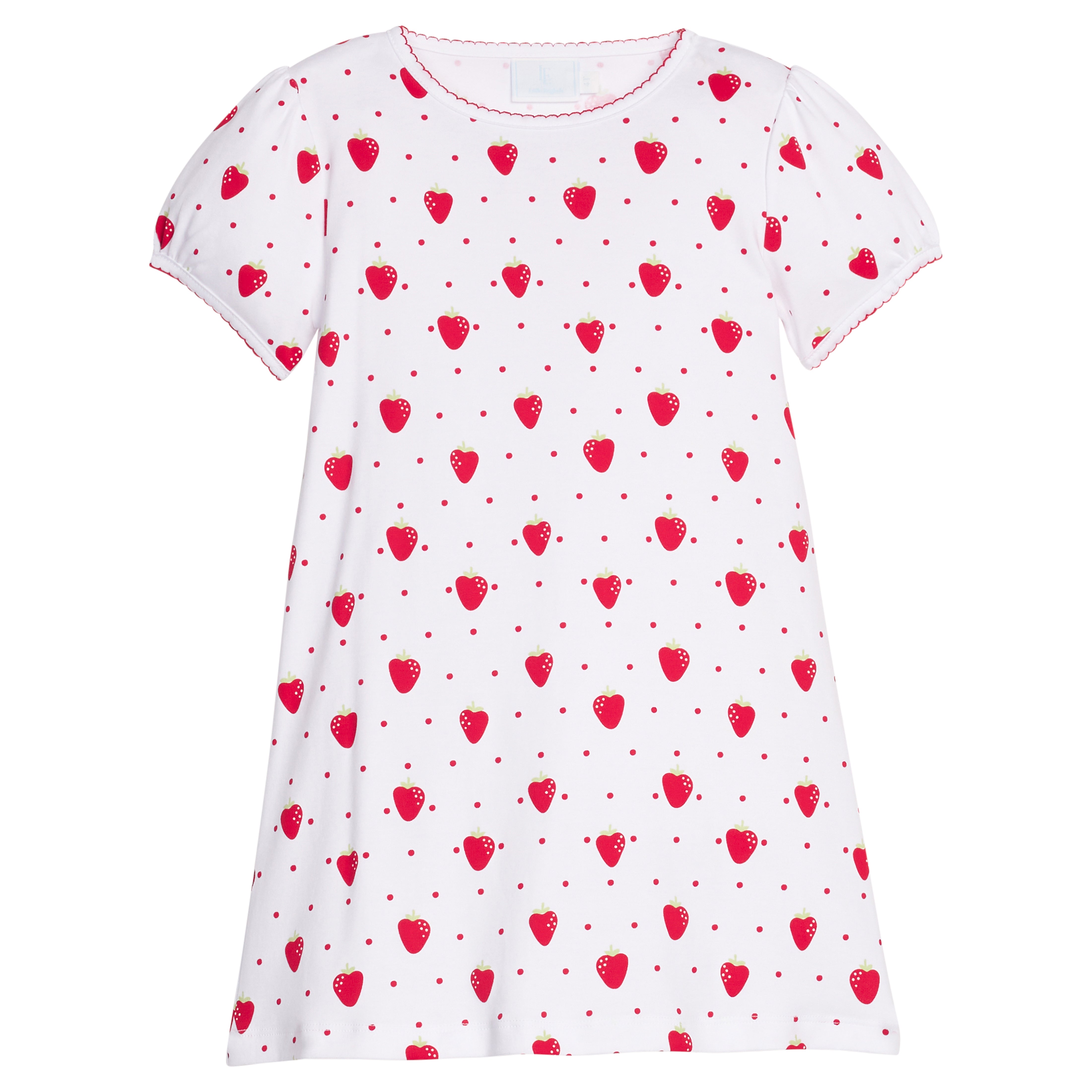 Strawberries Printed T-Shirt Dress