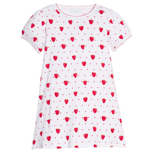 Strawberries Printed T-Shirt Dress