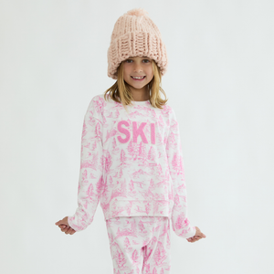 Little Georgie Powder Pink Toile Pant