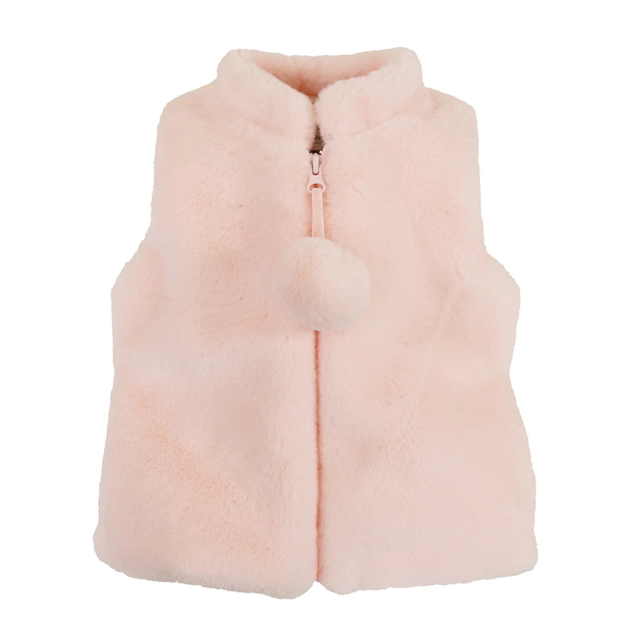 Zip Up Rose Puff Vest