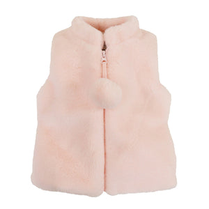 Zip Up Rose Puff Vest