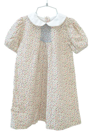 Mini Tan Floral Sadie Dress (Toddler)