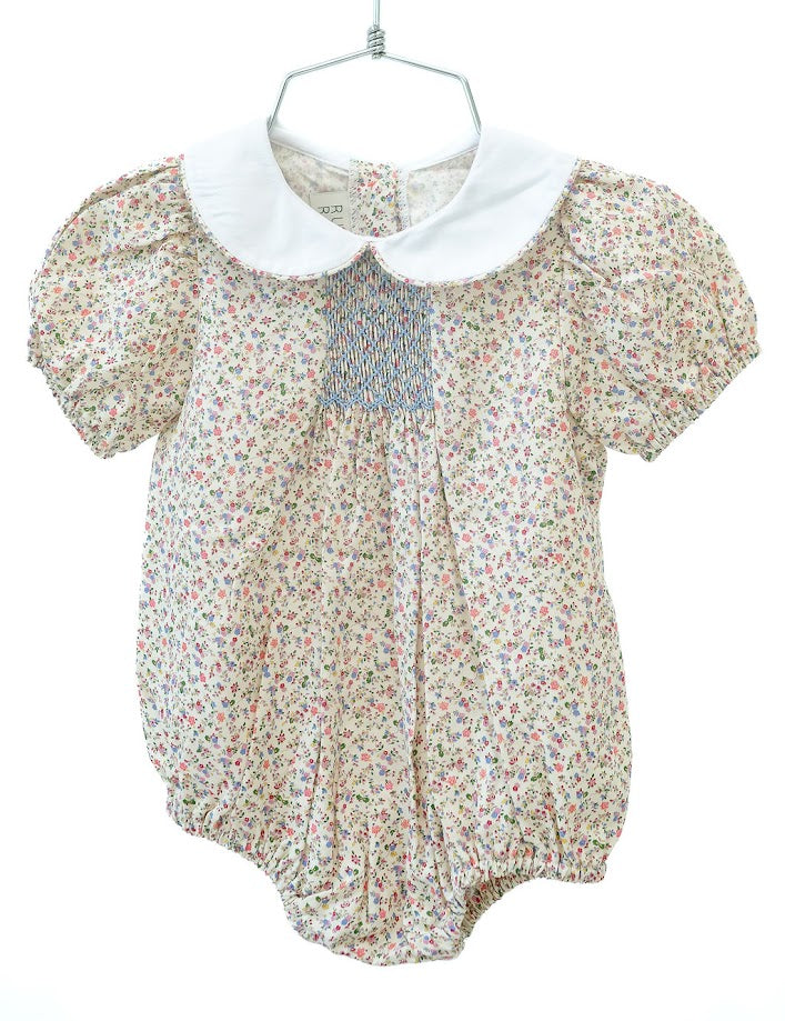 Mini Tan Floral Emmie Bubble (Infant)