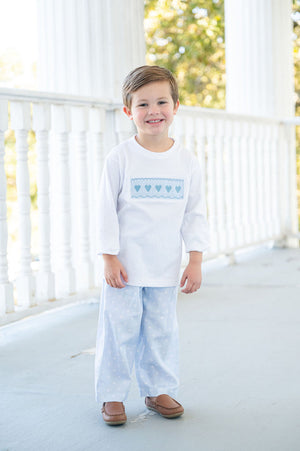 Blue Hearts Beau T-Shirt/Pants Set
