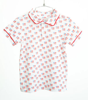 Red, White & Blue Shep Polo