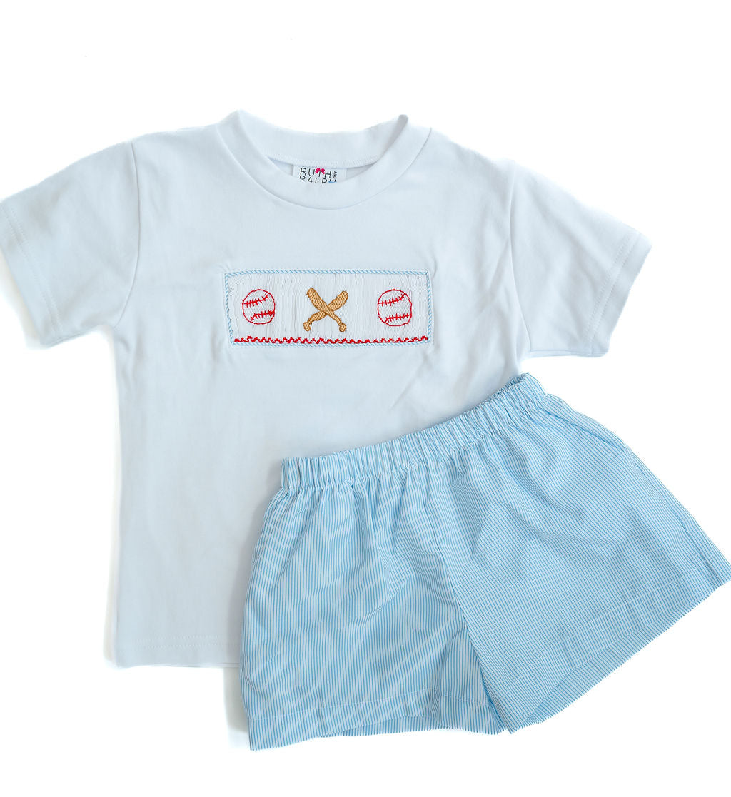 Baseball Beau T-Shirt/Short Set