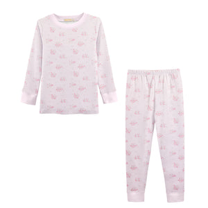 Tiny Bunch of Roses Printed Pima Kid Set