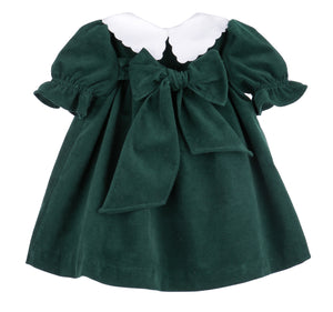 Holly Jolly Green Velvet Dress (Toddler)