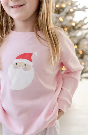 Pink Santa Sweatshirt (Kid)
