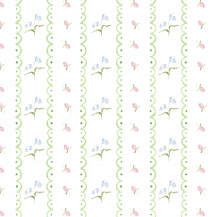 Sammy Pinafore Bloomer Set-Scallop Floral (Toddler)