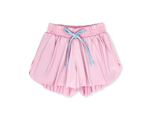 Tatum Short in Pink with Blue Tie (Kid)