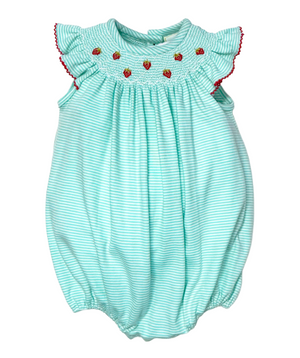 Mint Bitty Knit Strawberry Bishop Bubble