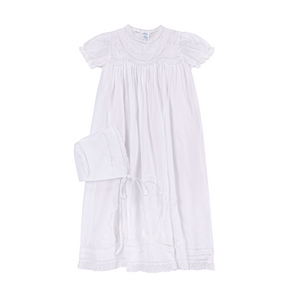 White Girls Lacy Yoke Special Occasion Set