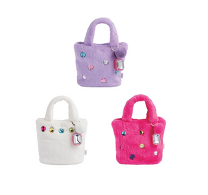 Glitzy Faux Fur Purse
