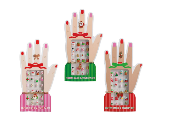 Christmas Nails & Jewelry