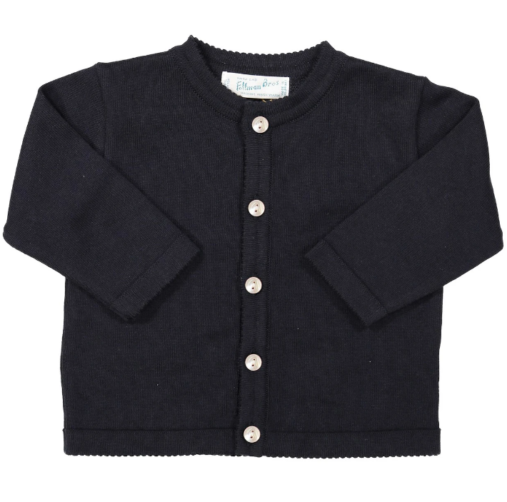 Navy Classic Knit Cardigan