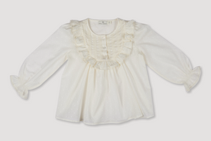 Lauren Blouse-Ecru (Big Kid)