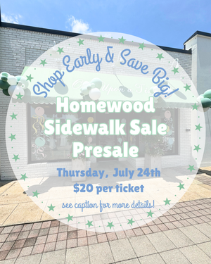 Homewood Sidewalk Sale Presale Ticket