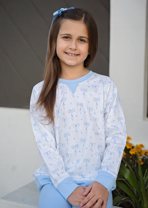 Blue Bows Sidney Sweatshirt (Toddler)