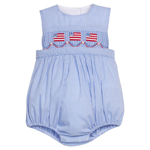 Flags Smocked Apron Bubble