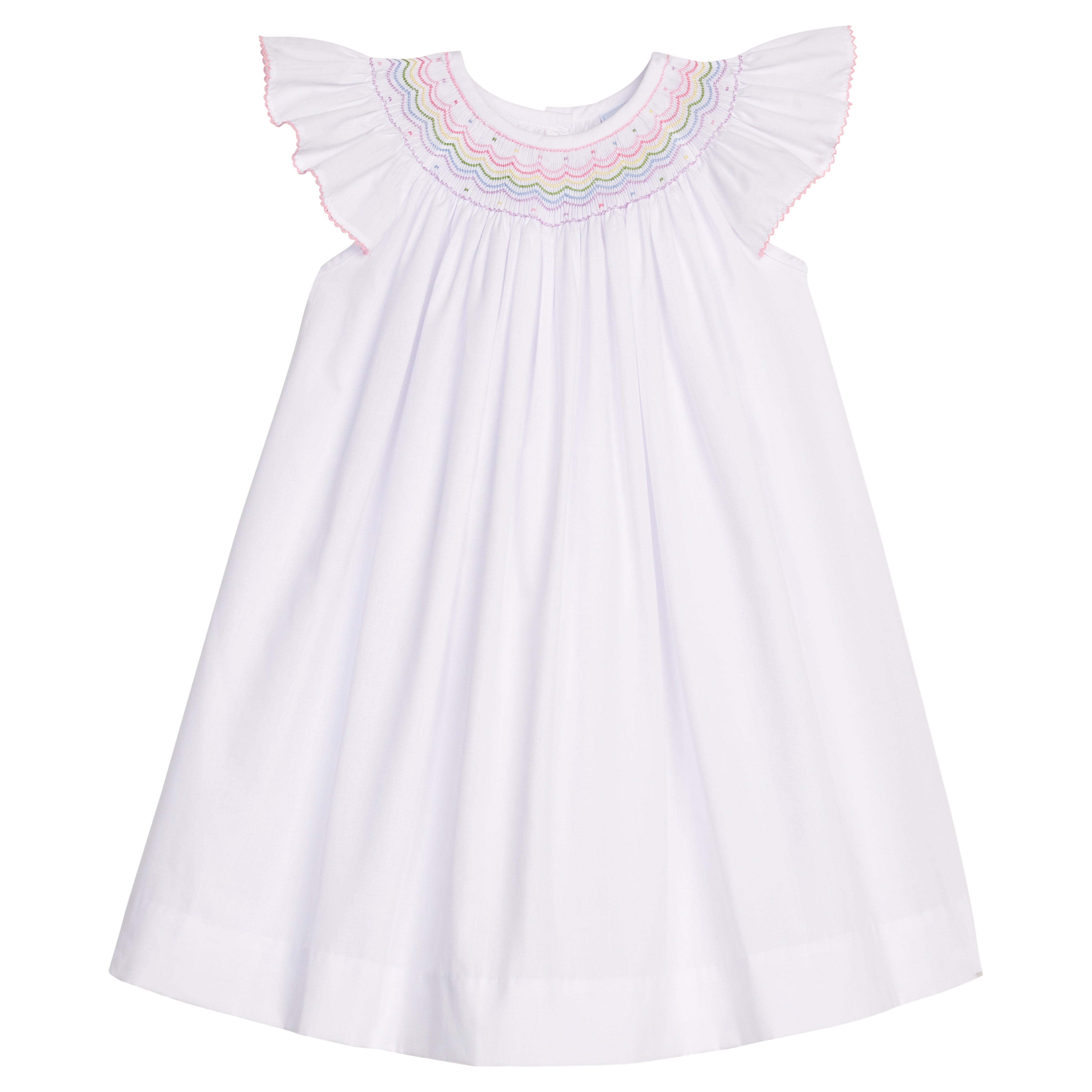 Rainbow Smocked Bishop Dress