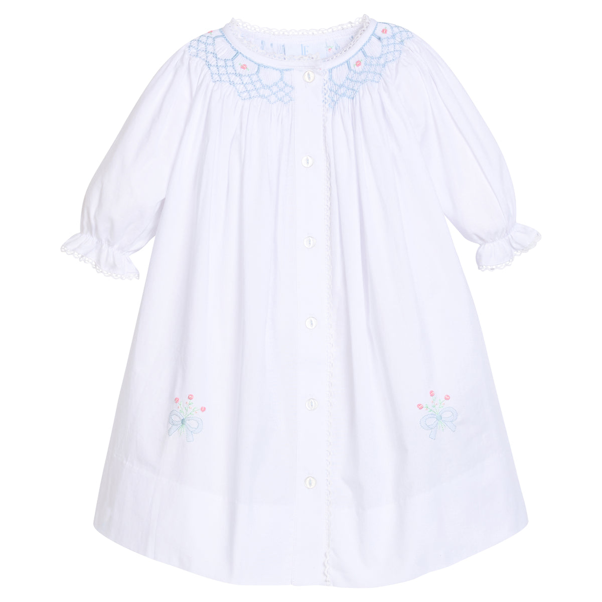Blue Bell Smocked Heirloom Gown