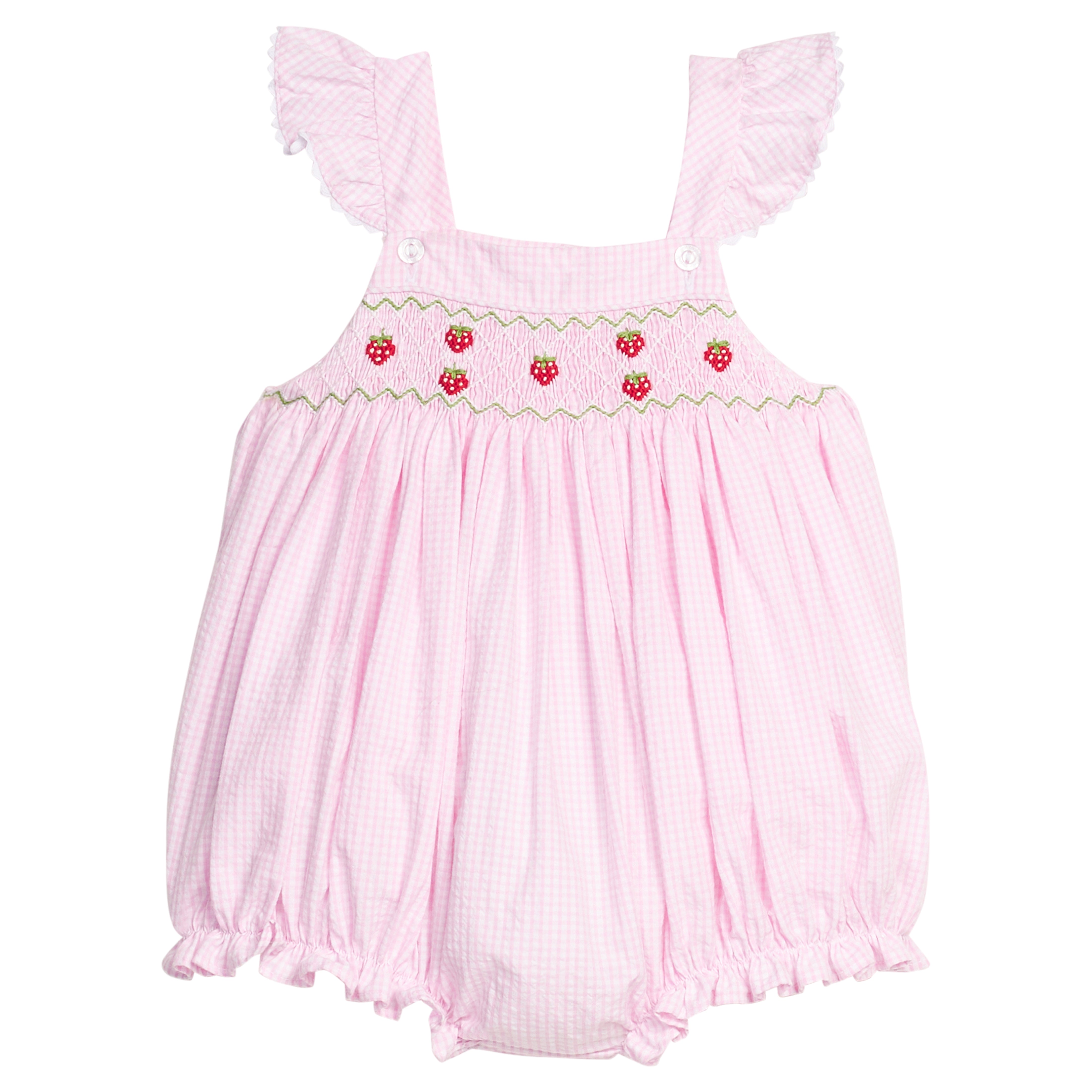 Strawberries Smocked Lizzy D Bubble