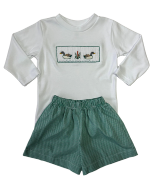Tom Duck Smocked Short Set