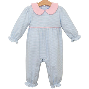 Blue Stripe Katherine Romper (Baby)