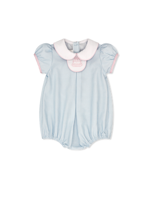Timeless Tab Bubble - Baby Blue Minigingham (Infant)
