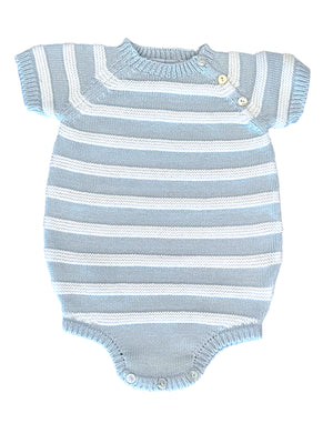 Striped Romper-Blue (Toddler)
