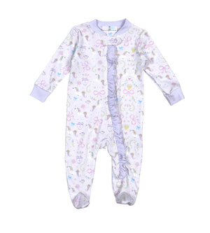 Unicorn Pima Zipper Footie (Baby)
