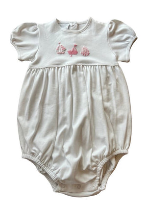 Pink Three Little Boats Bubble