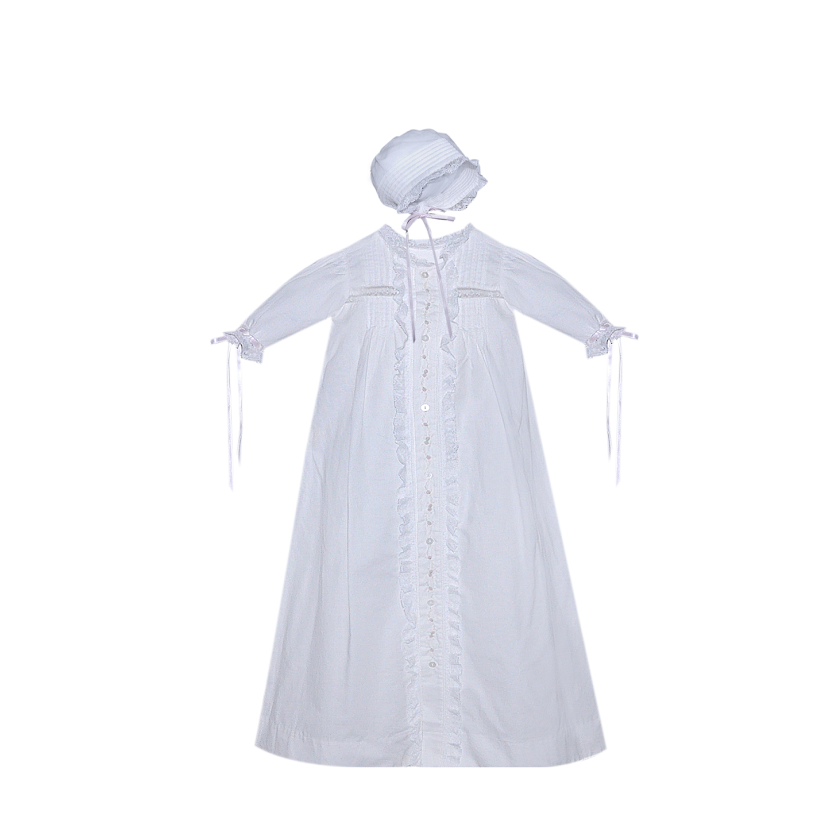 White Tierney Christening Gown