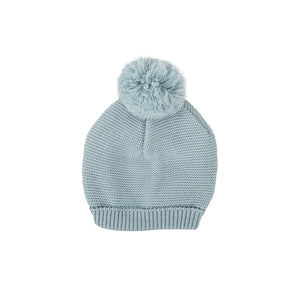 Blue Knitted Babygrow and Bonnet