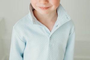 Blue Quilted Pullover (Kid)