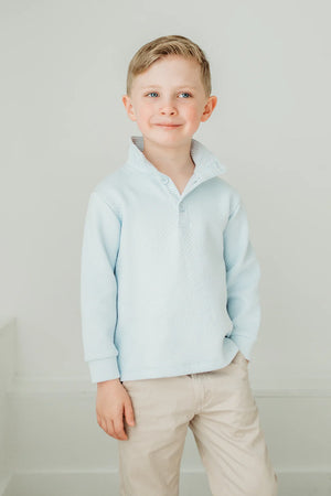 Blue Quilted Pullover (Kid)
